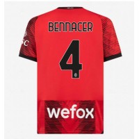 Pánský Fotbalový dres AC Milan Ismael Bennacer #4 2023-24 Domácí Krátký Rukáv